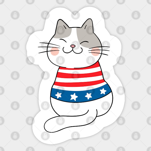 july 4th Sticker by Mdath